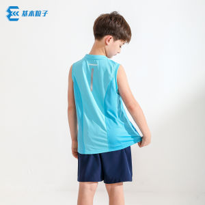 Particle Childrens Badminton Clothing Summer Quick-Drying Top Boys Sports Waistcoat Suit Sleeveless Sports Tops Training Wear