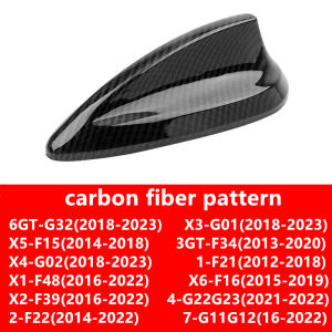 For BMW 1 2 3 4 6 7 series X1 X2 X3 X4 X5 X6 F34G22G32F39G01G02F15F16 Car Shark Fin Antenna Cover ABS Antenna Decoration Cover