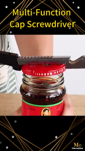 Bottle Lid Opener/Stainless Steel Multifunctional Bottle Jar Opener/Adjustable Quick Bottle Opener/Kitchen Tool
