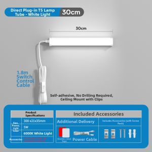 YUEHUI | Non-drilling LED Strip Light Daylight Tube Super Bright Switchable