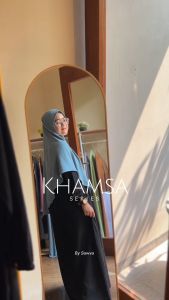 SAWVA | KHAMSA Casual Long Dress Daily THISTLE