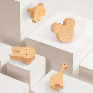 【i.Rumah】 Creative Wooden Wall Hook Star Moon Shaped Key Bag Hook Coat Rack Punch-free Hook Wall Hanger Kids Room Decorative Hook