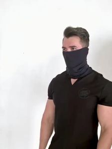 Musion Bandana Cool Feeling Ice Silk Fabric Face Mask Quick-Drying Buff Anti Dust UV Head Scarf for Riding