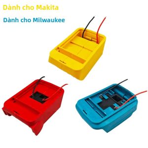 Tự Làm Bộ Chuyển Đổi Pin Kết Nối Đầu Sạc Nhà Ở Giá Đỡ Căn Cứ Cho Makita/Dewalt/Milwaukee 18-21V Pin Li-ion Công Cụ Điện Phụ Kiện