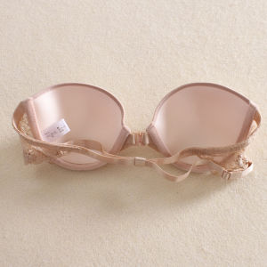 Lala Gathered Japanese Strapless Bra Tube Top Front Buckle Seamless Invisible Intimates Half Cup Non Slip Wedding Dress Thin