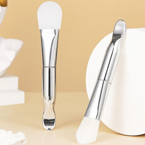 Silicone Double-Headed Soft Bristle Mask Brush Professional Salon Quality Cleaning Beauty Tool Integrated Front And Back Design