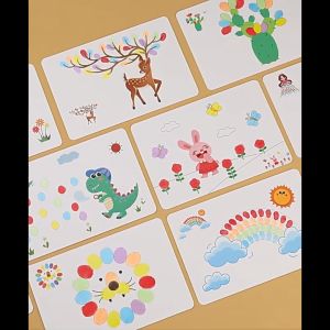 Đồ chơi tranh tô màu vân tay TILO KIDS cho bé thỏa trí tưởng tượng gồm nhiều tranh ngón tay ngộ nghĩnh đáng yêu