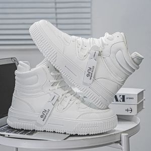New Fashion Mens Sneakers Soft Comfortable Non Slip Wear Resistant Sole Daily Casual Men Shoes Preppy Winter Skate Ankle Boots