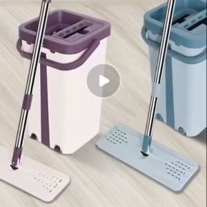 360 Rotation Flat Mop Floor Cleaning Microfiber Squeeze Mop Floor Clean Automatic Dehydration