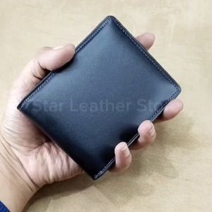 Dompet Pria Kulit 100% Dompet Cowok Kulit Sapi Tahan Api