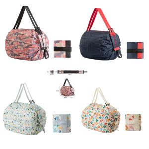 Foldable Ultra Light Shopping Bag Travel One Shoulder Portable Large Grocery Bag Supermarket Eco-friendly Shopping Bag Portable