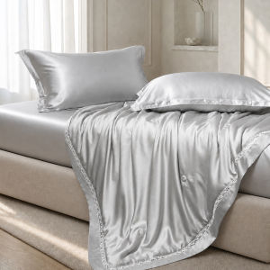 SIDEFU | 100s High Quality Tencel and Silk Summer Quilt 4-piece Set