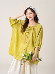 SHANGWEILUO | Oxygen Style Summer Clothing Set Short Sleeved Tie Blouse Casual Pants