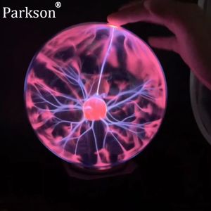 3/4/5/6/8 นิ้วNovelty Magic Plasma Touch Sensitiveโคมไฟเด็กวันหยุดของขวัญในร่มเดสก์ท็อปตกแต่งแก้วไฟกลางคืน