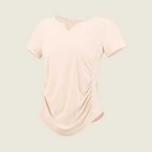 Áo Tập Thể Dục Mùa Hè VfU Pilates Yoga Áo Thun Tay Ngắn Thoáng Khí Cho Nữ Áo Tập Thể Dục Chạy Bộ Chạy Bộ