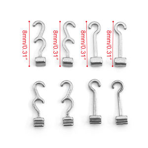 10pcs Dental Sliding Crimpable Hooks Long Right/Left Dental Orthodontic Hook Dental Crimpable Hook Fixed On Archwire Bracket