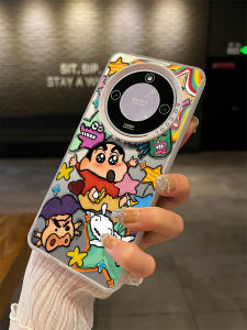Cute Cartoon Graffiti Boys Phone Case for Honor X70 X60GT X50i X40 Soft Protective Cover pro Anti-Fall Laser Color Silver