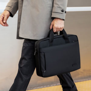 MARK RYDEN Briefcase 14/15.6-inch laptop bag water-resistant fabric single-shoulder crossbody bag detachable shoulder strap holiday giftMR425