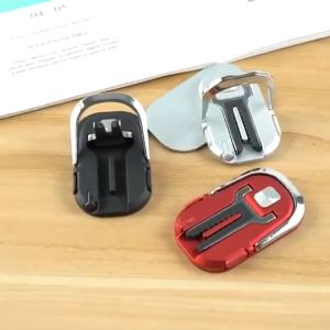 Carristo Multipurpose Metal I-ring In Car Mobile Clamp Holder Mobile Stand Phone 360 Iring Ring Holder Ring Socket Car Mounts