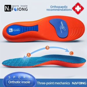 4Pcs Sport Orthopedic Insoles for Feet Men Women Breathable Shock Absorption Shoes Insole for Running Basketball Sport Care Pads