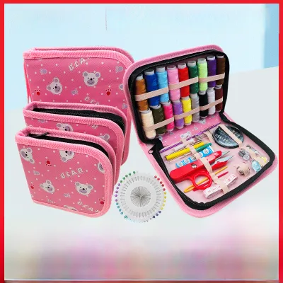 38-Color Multifunctional Embroidery Needlework Kit Thread Box Set Home Fabric Repair Tools Durable Easy-To-Use Stitching Set
