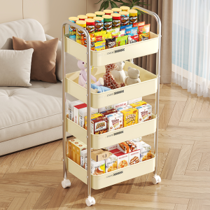 ตู้เก็บของแบบเคลื่อนที่หลายชั้นสำหรับห้องน้ำและห้องนั่งเล่น ตู้เก็บของแบบพับได้สำหรับเด็ก ตู้เก็บของสำหรับขนม ตู้เก็บของสำหรับเครื่องครัว