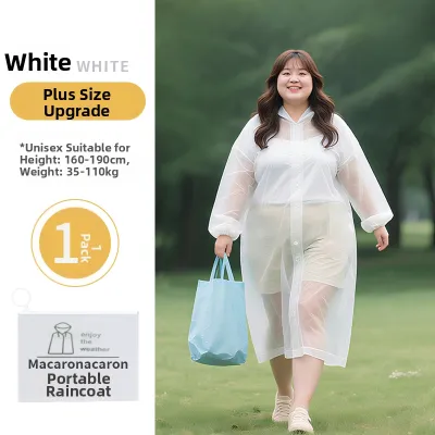 RAINCATO | Plus Size Waterproof Long Style Portable Disposable Raincoat