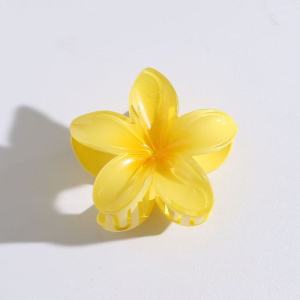 New 3 Inch Gradient Flower Hair Claw For Women Elegant Resin Floral Hair Clip Fresh Sweety Flower Gripper Girls Hair Accessories