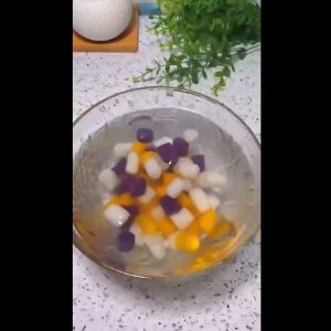 Excellent quality fast delivery Colorful Small Taro Ball 500g Specially Or Milk Tea Ingredients Mixed Handmade Taro Ball Pearl