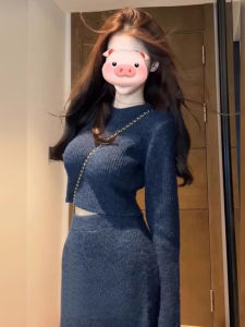 SENWA | Elegant Sweater Dress Female Knitted Autumn