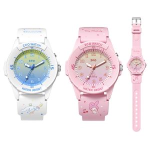 100% Authentic Sanrio Watch for Kids Girls Boys with Backlight Cinnamoroll Waterproof Watches Quartz Watch Melody Cute Children Wristwatch Scratch Resistant Birthday Gift for Kids Watch 358