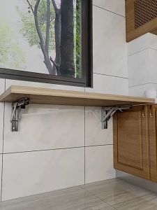[2 CAI INOX] Giá Đỡ Bản Lề Gập Thông Minh Ke Gập Đỡ Kệ Gắn Tường Bàn Gấp Gọn Treo Tường Chịu Lực Dài 20 25 30 40 50cm Ke Đỡ Gập Chịu Lực 80kg Giá Đỡ Thông Minh
