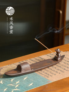 Creative Ceramic Incense Burner Sandalwood Line Incense Holder Indoor Tea Ceremony Aromatherapy Stand Vintage Style Bedside