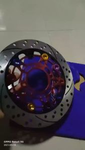 จานดิสหน้าแต่งอลูมิเนียม Nissin(10หมุด)ขนาด 220 mmสำหรับ wave110i/wave125i(ปลาวาฬ)/ PCX 2012-2017/MSX/CZi/(0220)