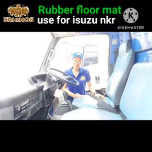 Rubber floor mats for truck ISUZU NKR 55