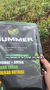 Pupuk Asam Humat Hummer 90% Plus Asam amino Kemasan 1 Kg Formula Meperbaiki Lahan Pembenah Menyuburkan Tanah Bisa COD Bonus Bubble Wrap