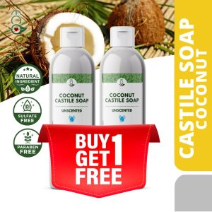 Buy 1 Take 1 Eco Love All Natural Coco Castile Coconut Liquid Soap UNSCENTED Natural Soap Multi Use Body Soap Liquid Detergent Dog Shampoo Fruit Cleanser Vegetable Cleanser