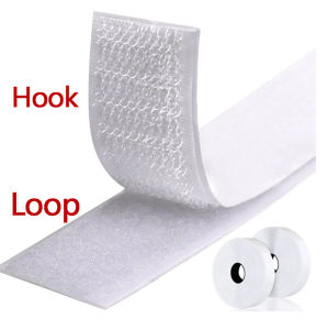 10M x2 Rolls Heavy Duty Self-Adhesive Hook & Loop Tape | 20-50mm Reusable Nylon Fastener for DIY Craft/Home Decor/Carpet Fixing