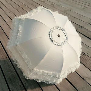 ร่มกันแดดกันฝนแบบพับได้ลายลูกไม้ น้ำหนักเบา กันยูวี ร่มสำหรับผู้หญิง ร่มสองทาง ร่มสำหรับฤดูร้อนปี 2020