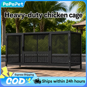 Papapet Chicken Coop outdoor breeding cages Heavy-duty duck cage Waterproof and rustproof Spacious and safe outdoor habitat High-density mesh
