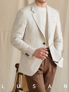 Light and Breathable Summer Single-Breasted Linen Suit 100pct