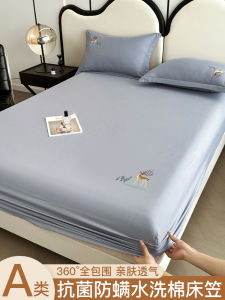 A-Class Washed Cotton Embroidered Bed Canopy Single Piece Dormitory Single Bed Cover 2025 New Style Mattress Protector