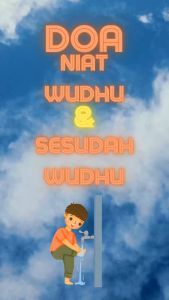 PAJANGAN DINDING DOA WUDHU HIASAN DINDING