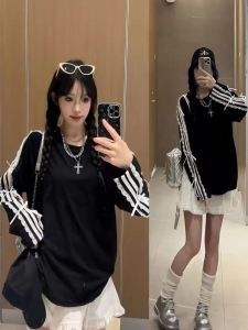 Lace Lace Bows Long Sleeves T-shirt Womens Autumn Thin Korean Style Loose Design Unique Chic Tops Trendy