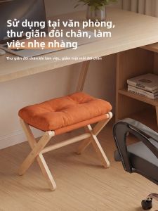 maitian | Foldable Wooden Footrest Stool for Home and Office