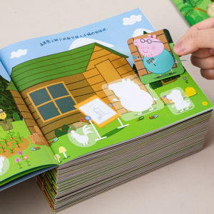 Cartoon Educational Sticker Book for Toddlers