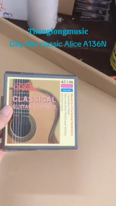 Bộ dây đàn guitar Alice Classic (dây nilon)AC136N (Bộ 7 dây gồm 2 dây 3G)