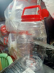 4pcs Clear plastic palamigan with sandok