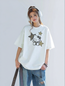 CHANT2nd | Leopard Print Short Sleeve Loose T-Shirt