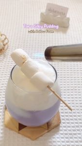 Resep Puding Moms Silk dengan Bubuk Puding Taro 110g